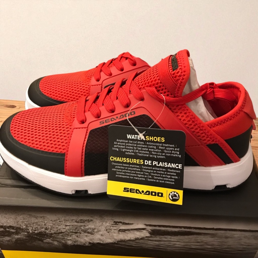 Sea-Doo Men's Red and Black Athletic Shoes
